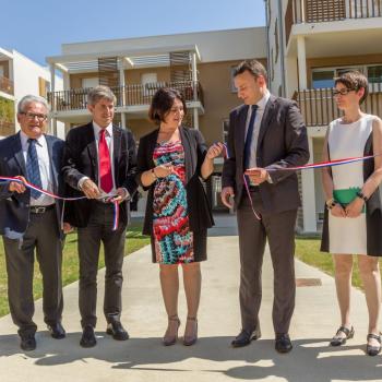 Le Groupe des Chalets à l'inauguration de L'écoquartier Maragon Floralies à Ramonville Saint-Agne (Juin 2015)