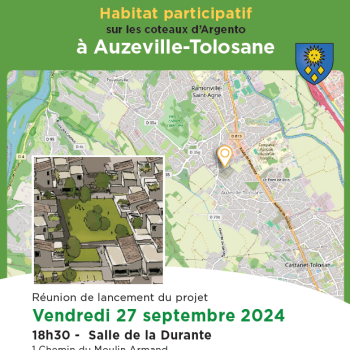 Flyer projet habitat participatif de Piquepeyre à Fenouillet