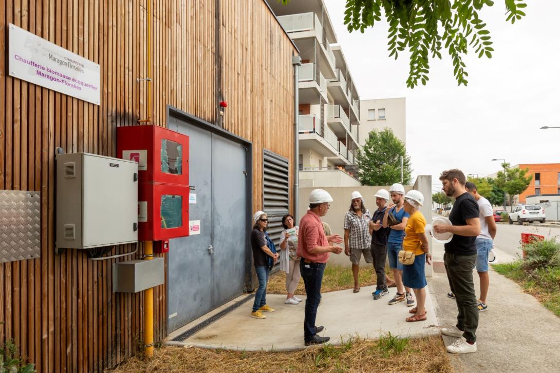 Présentation par les Chalets Accession de la chaufferie biomasse de l'écoquartier Maragon-Floralies à Ramonville St Agne