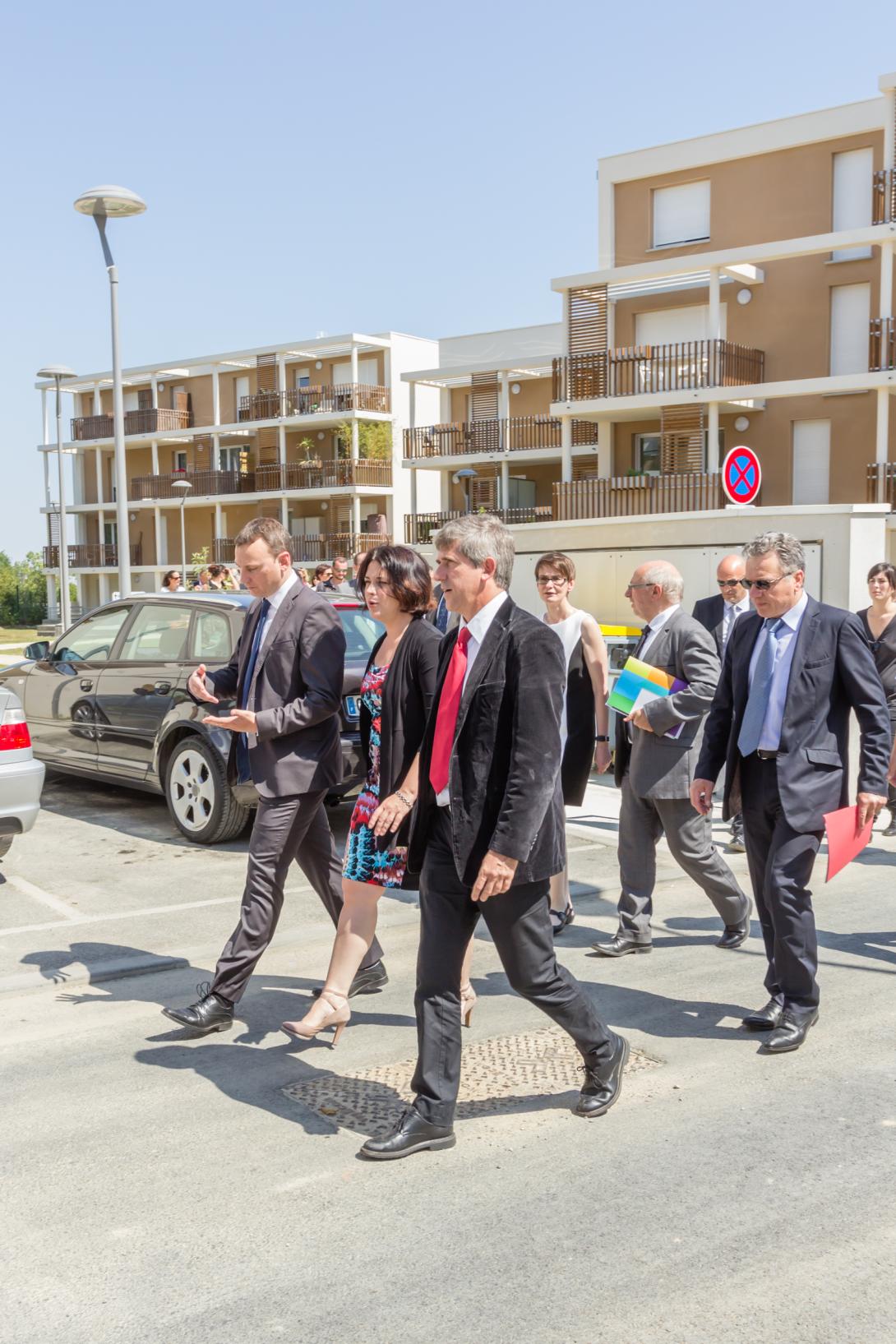 Inauguration Ecoquartier Maragon Floralies (Ramonville Saint-Agne), Groupe des Chalets